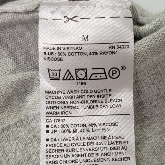 Banana Republic Womens Preppy Forever Sweater Size M Gray Fall Neutral NWT Cozy - Picture 5 of 9